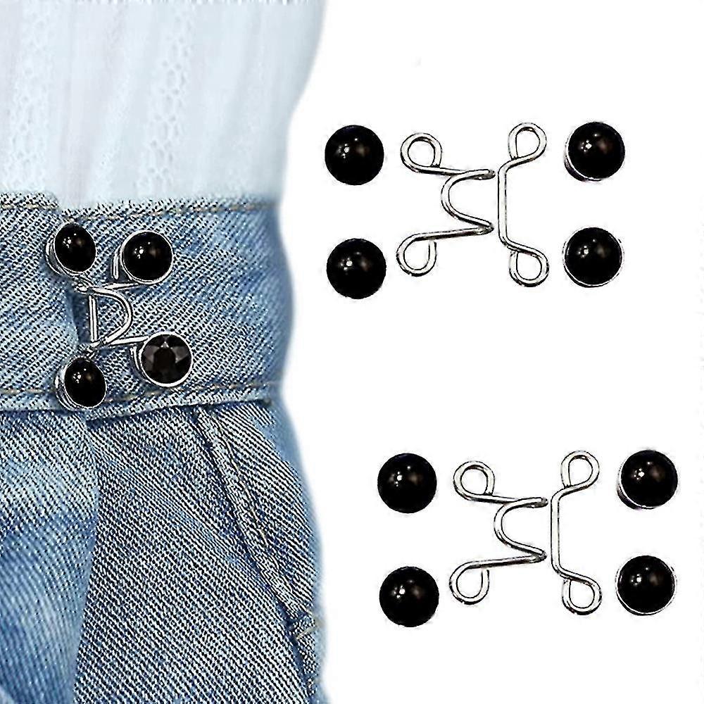 2 Adjustable Jeans Button Pin Waist Tighteners