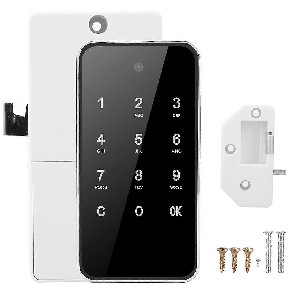Electronic Password Lock Smart Keyless Digital Touch Screen For File Cabinet Locker Saunasilver