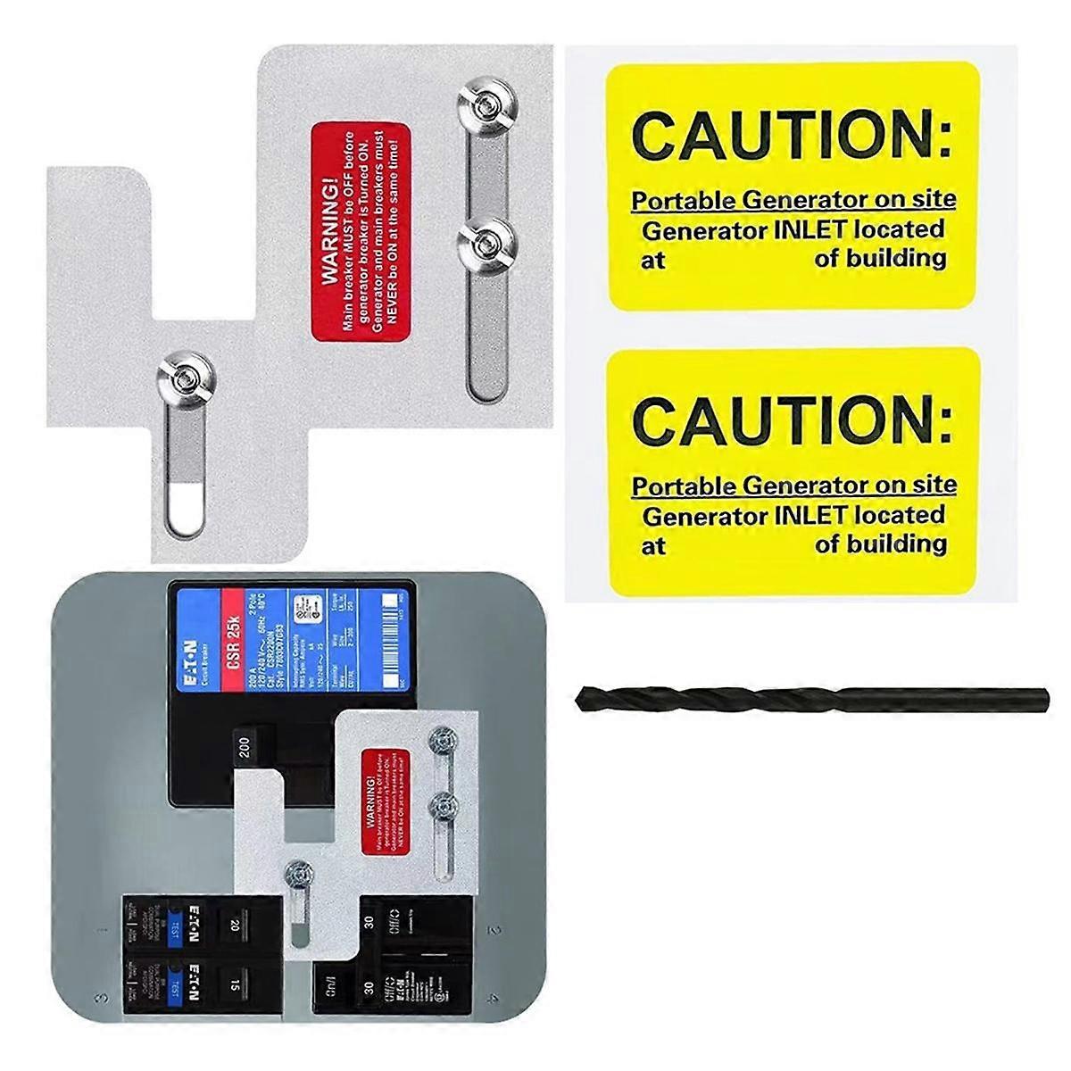 Generator Interlock Kit Compatible with Cutler Hammer BR Series 150 and 200 Amp Panels