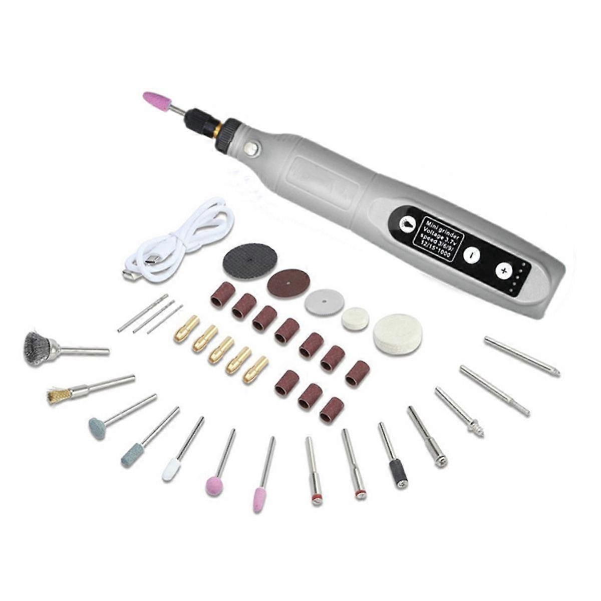 Mini Cordless Rotary Tool Kit, 5-Speed Multi-Purpose 3.7V Power Rotary Tool for Sanding Polishing Drilling DIY Crafts