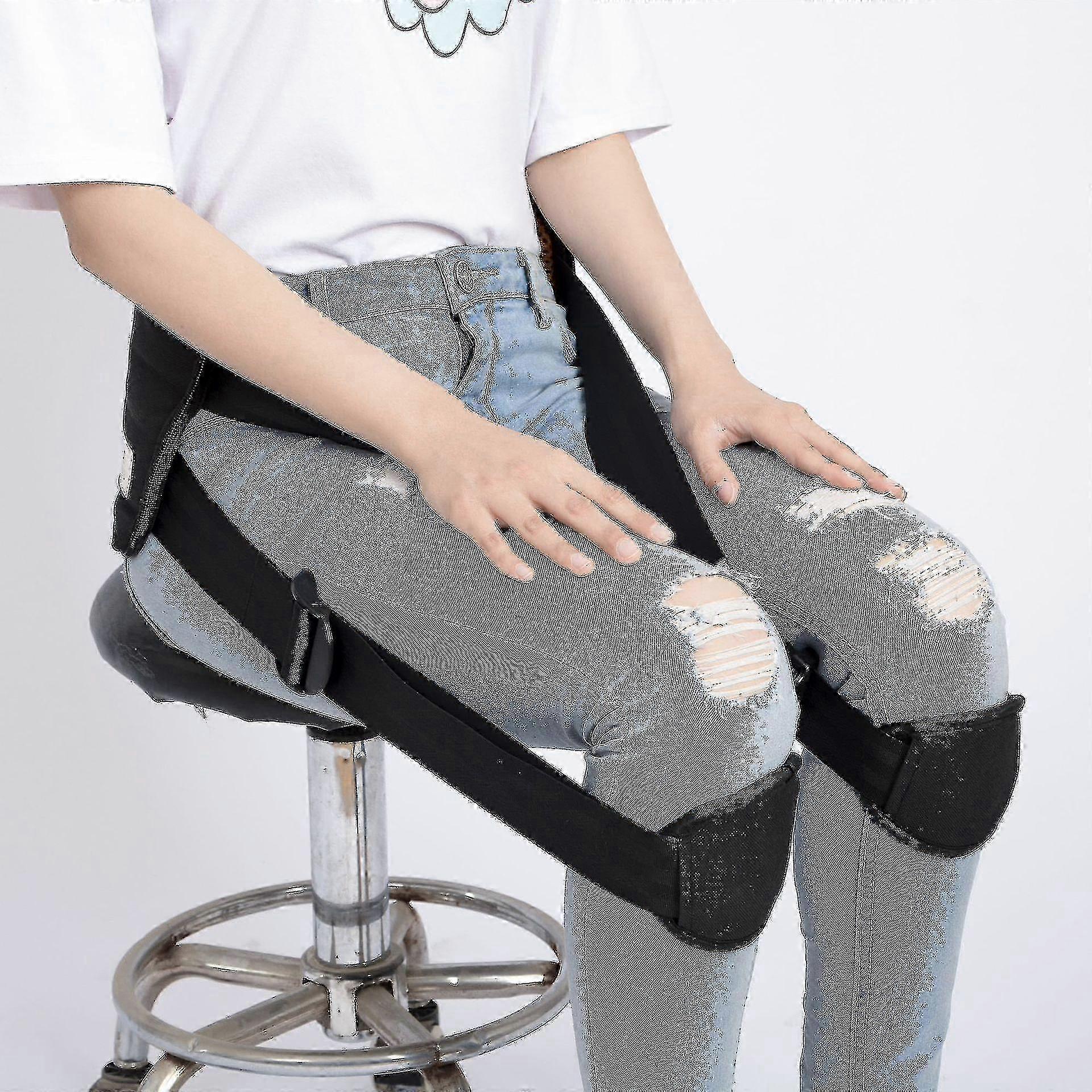 Correct Back Posture While Sitting - Lumbar Support, Adjustable Straps