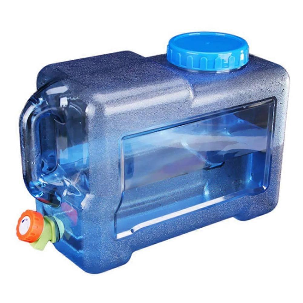 Water Canister with Tap and Handles,12L Camping Portable Bucket Car Water Container with Lid for Ou