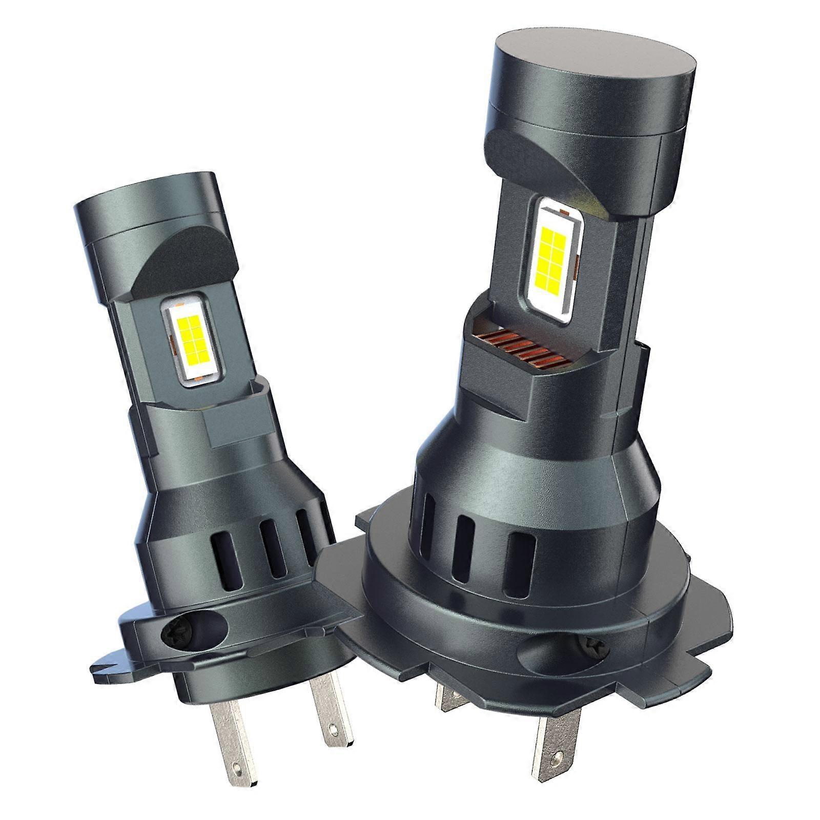 2Pcs Car LED Headlights Easy to Install Spare Part Replacing Fog Light Bulbs H4