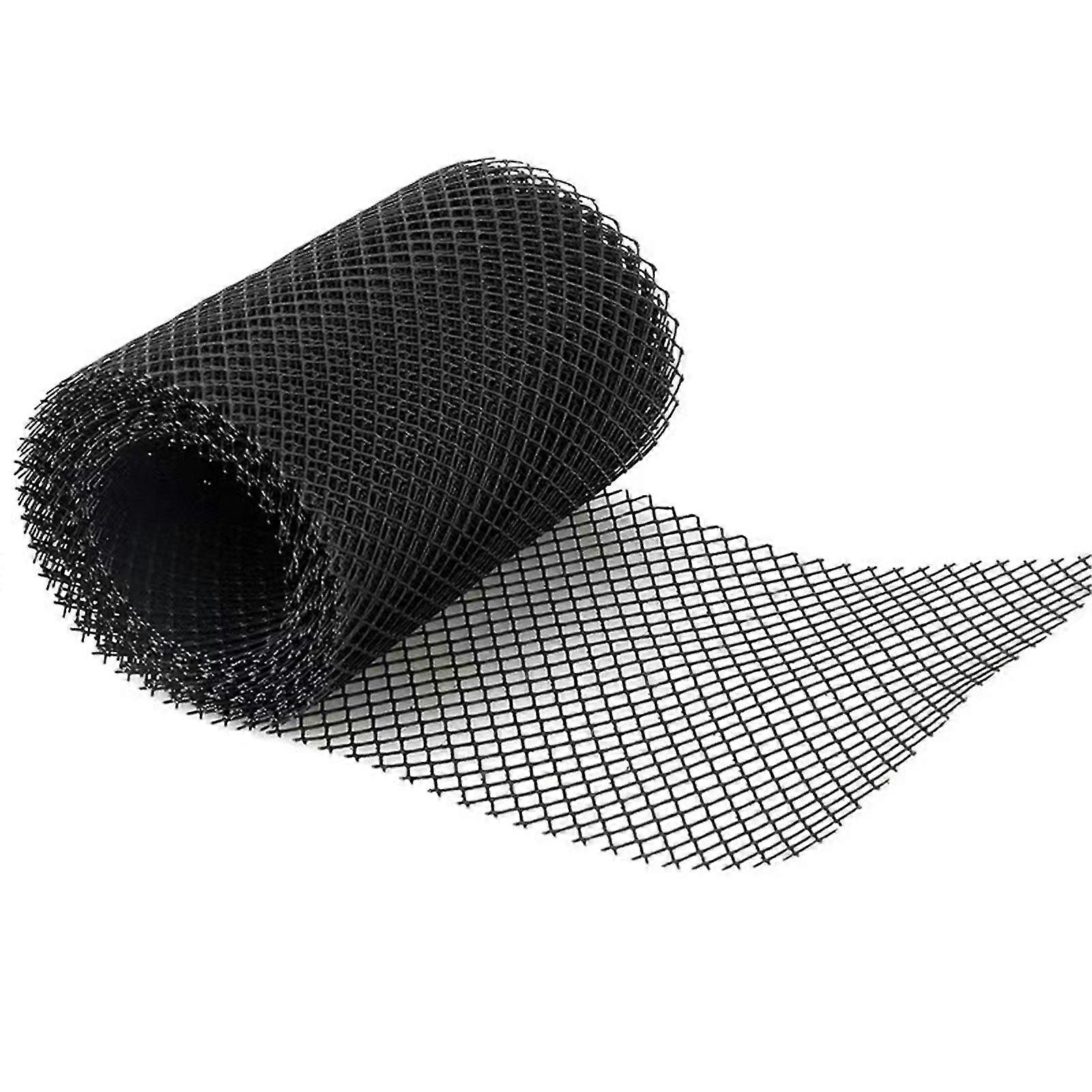 Gutter Guard Protective Net Plastic Black Gutter Leaf Guards For Preventing Blockage Leaves