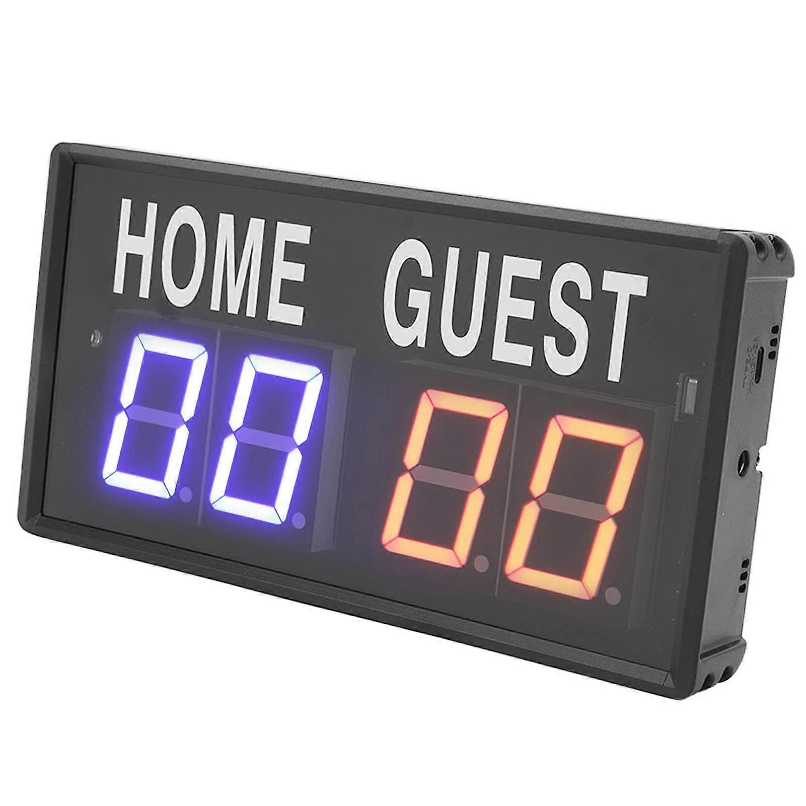 Electronic Scoreboard, Remote Control Electronic Scoreboard, Tabletop Scoreboard for Basketball Volleyball, Games and Activity Scoreboard, LED Display