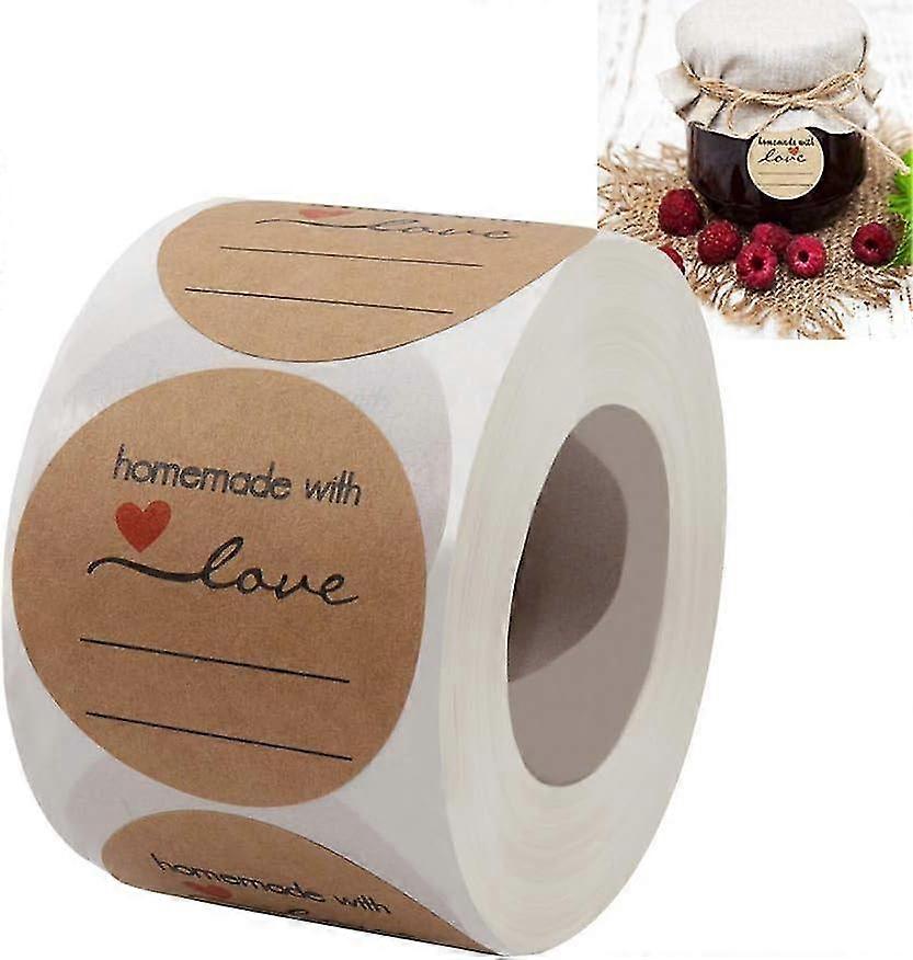 Jam And Jelly Jar S, Canning S For Mason Jars And More(2" Round 500/roll) With Lines For Writing- Jar S Homemade Jam, Jelly, And More