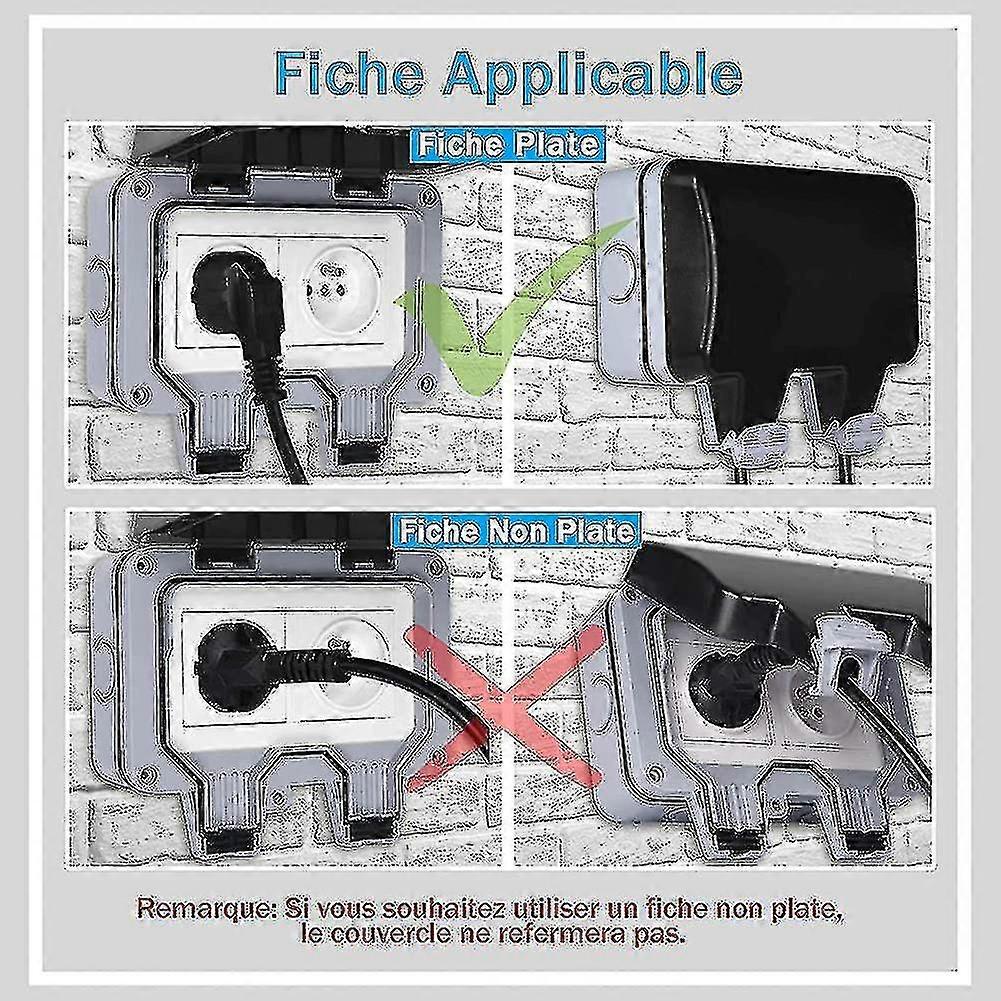 Waterproof Socket Double Outdoor Electrical Socket Ip66 Waterproof Wall Socket from SENZHE shop