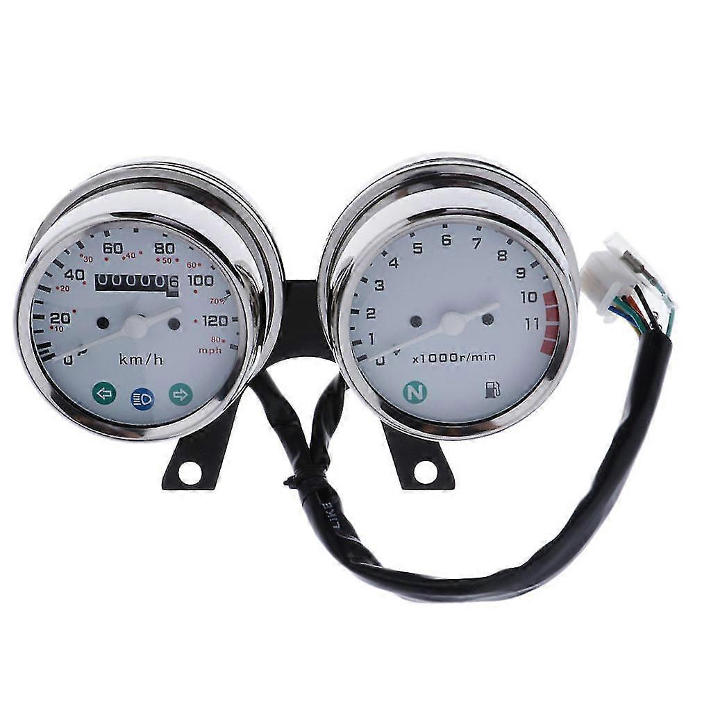 Dual speedometer - speedometer and motor  instrument for motorcycles
