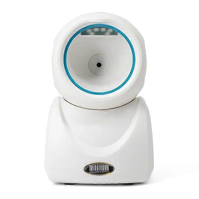 1D 2d Qr Desktop Wired Barcode Scanner Hands-free Auto Sense Reader Usb Compatible For Window Android System Image Cmos Sensor