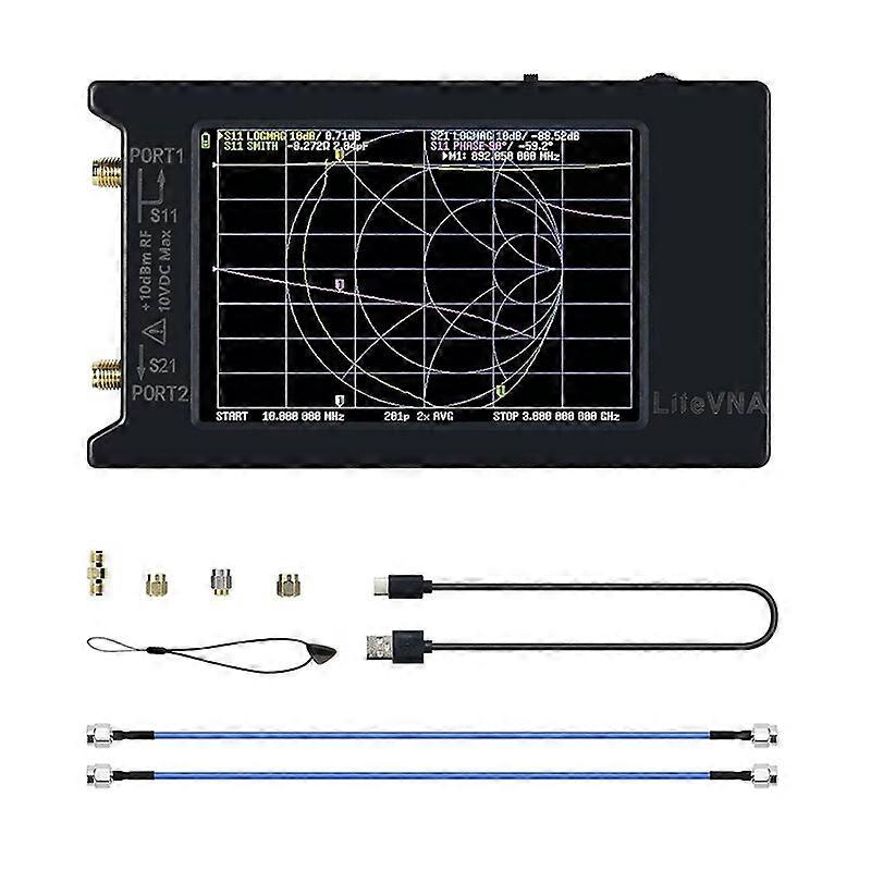 Litevna-64 VNA Analyzer 50Khz-63Ghz Portable Vector Network Analyzer Antenna Analyzer 4Inch Display