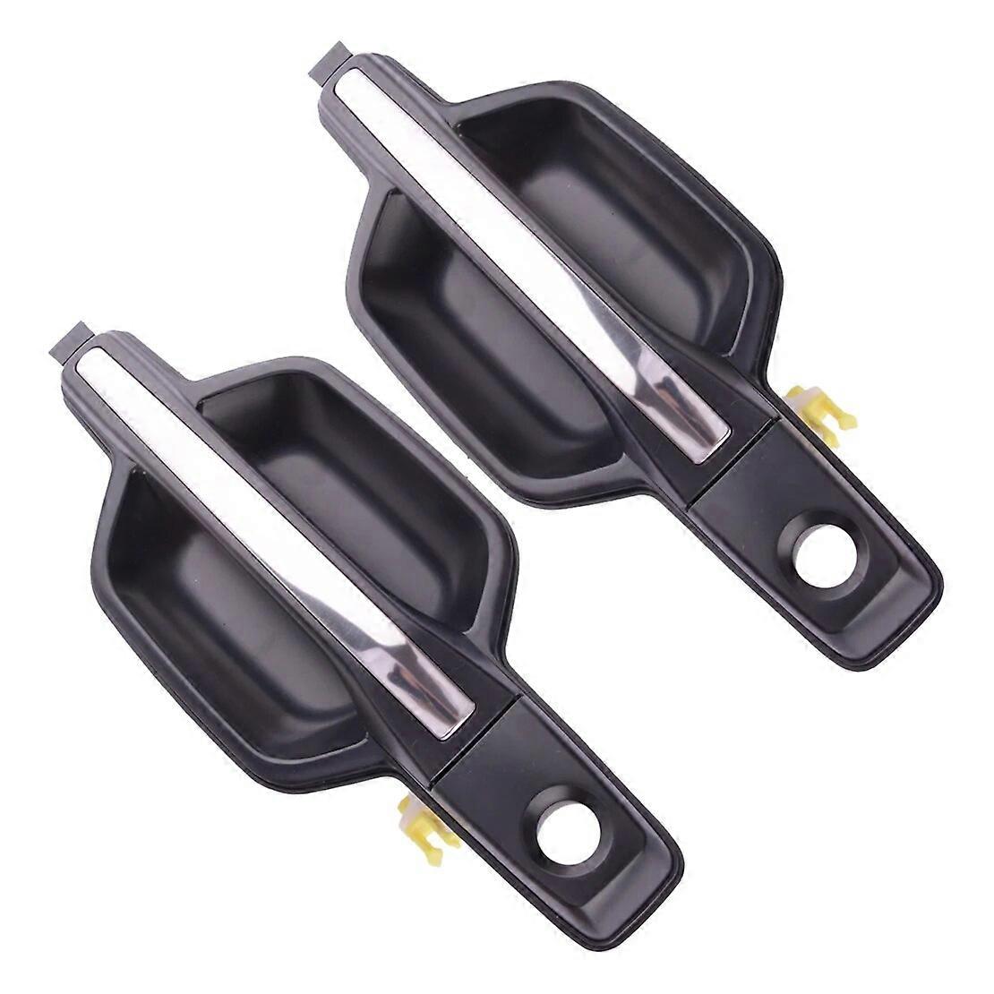 1 Pair Car Front Left & Right Outside Door Handle Fit For Mitsubishi Pajero Montero 2000 2001 2002 2003 2004 2005 2006