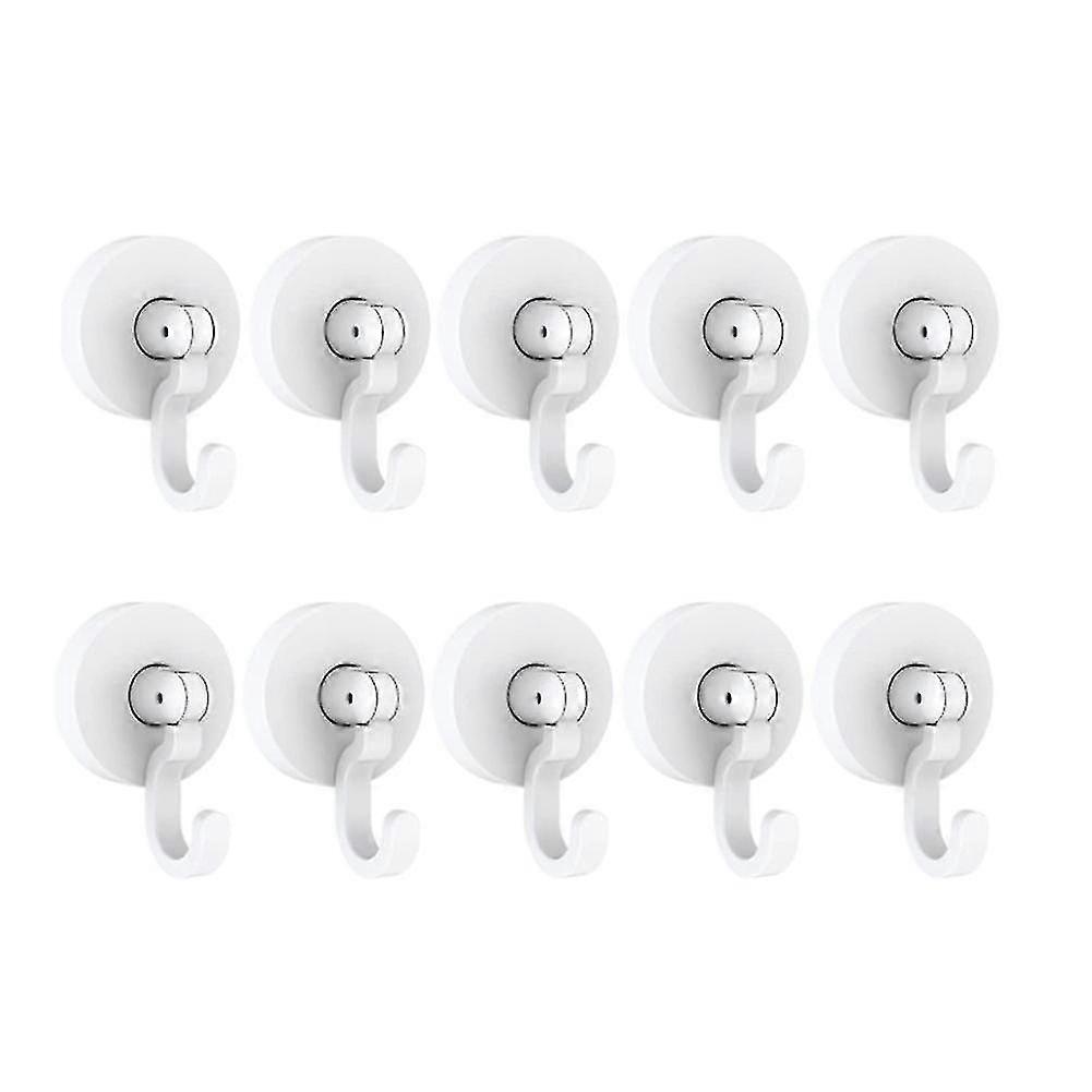 Powerful Adhesive Ceiling Hooks, 10 Packs No Damage Wall Hooks