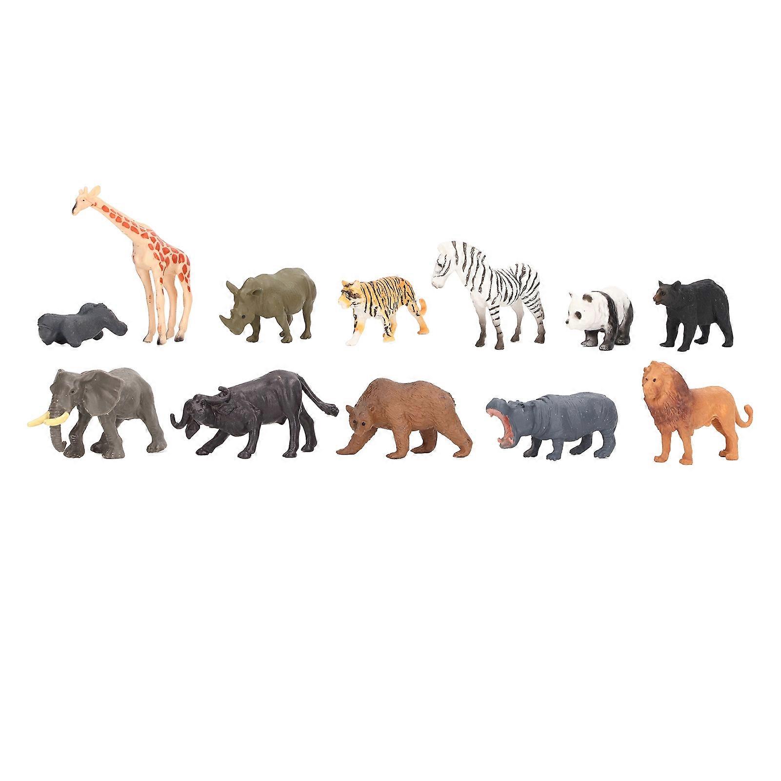 12 Pcs Animal Figure Toy Realistic Model Educational Creatures Playset for Toddlers