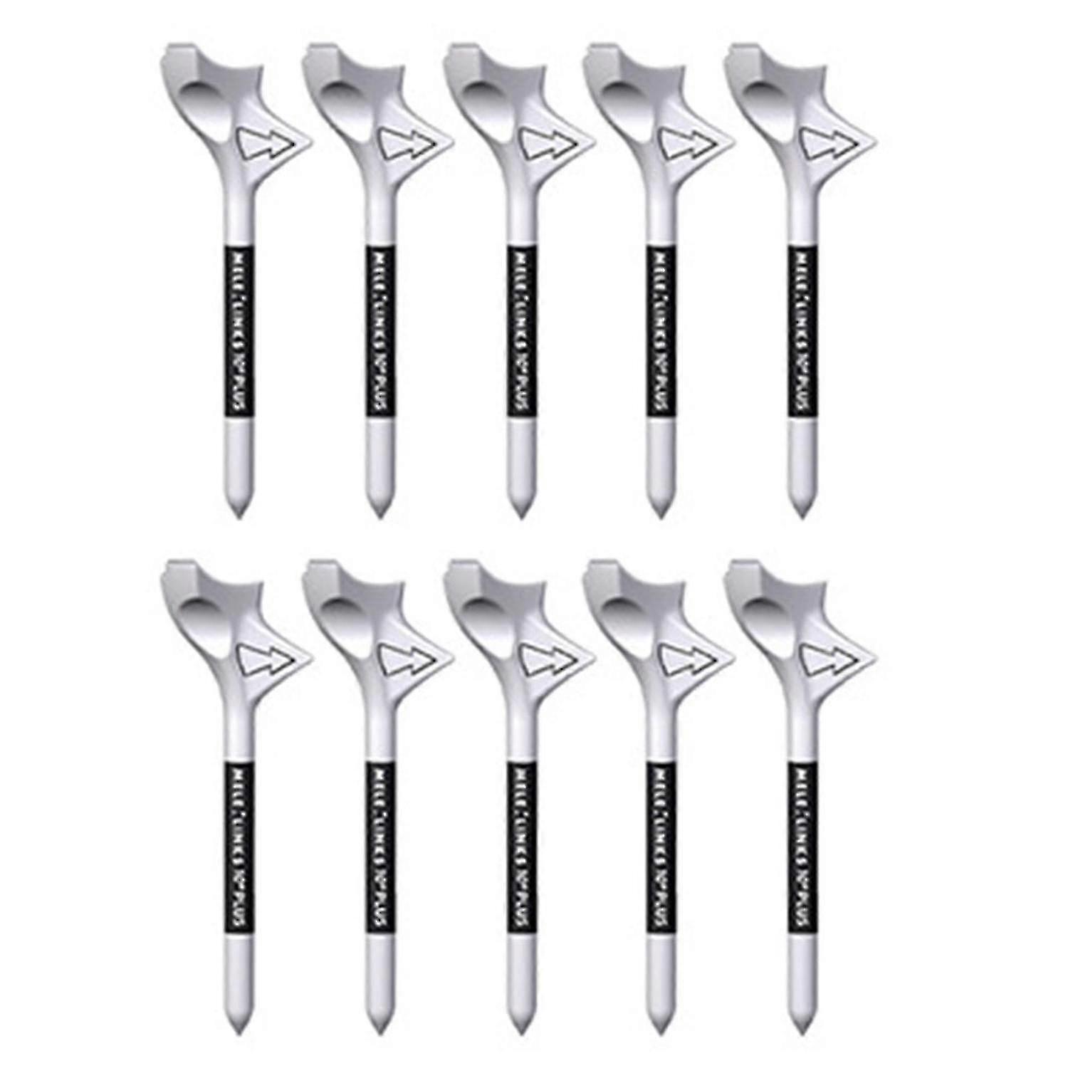 10pcs Golf Tees Wear Resistant Portable Oblique Insertion Decrease Friction Professional Inc