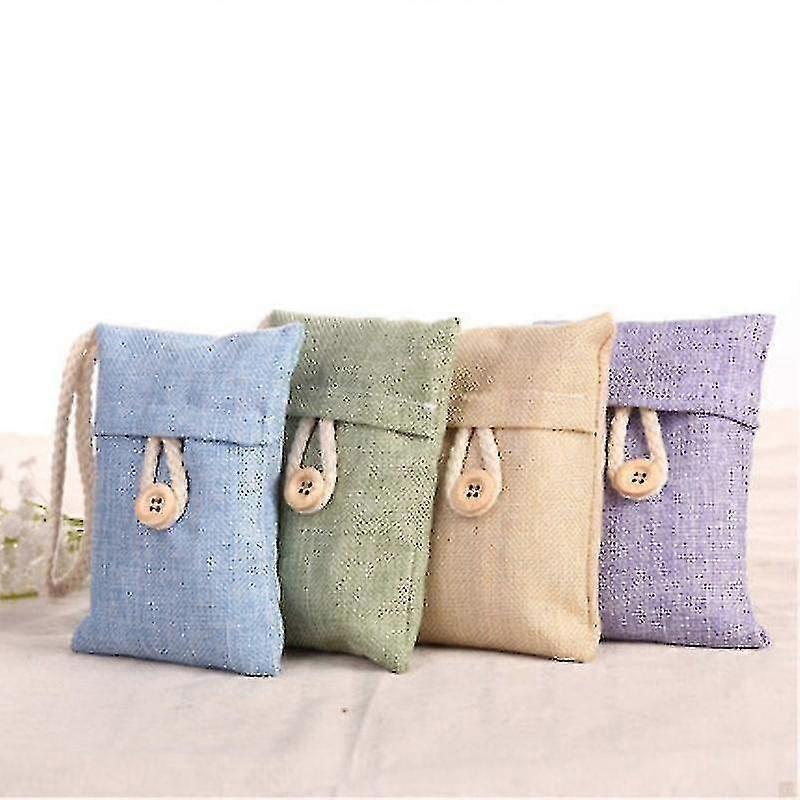 Set Of 4 Bamboo Charcoal Bags Activated Charcoal Bags, Bamboo Charcoal