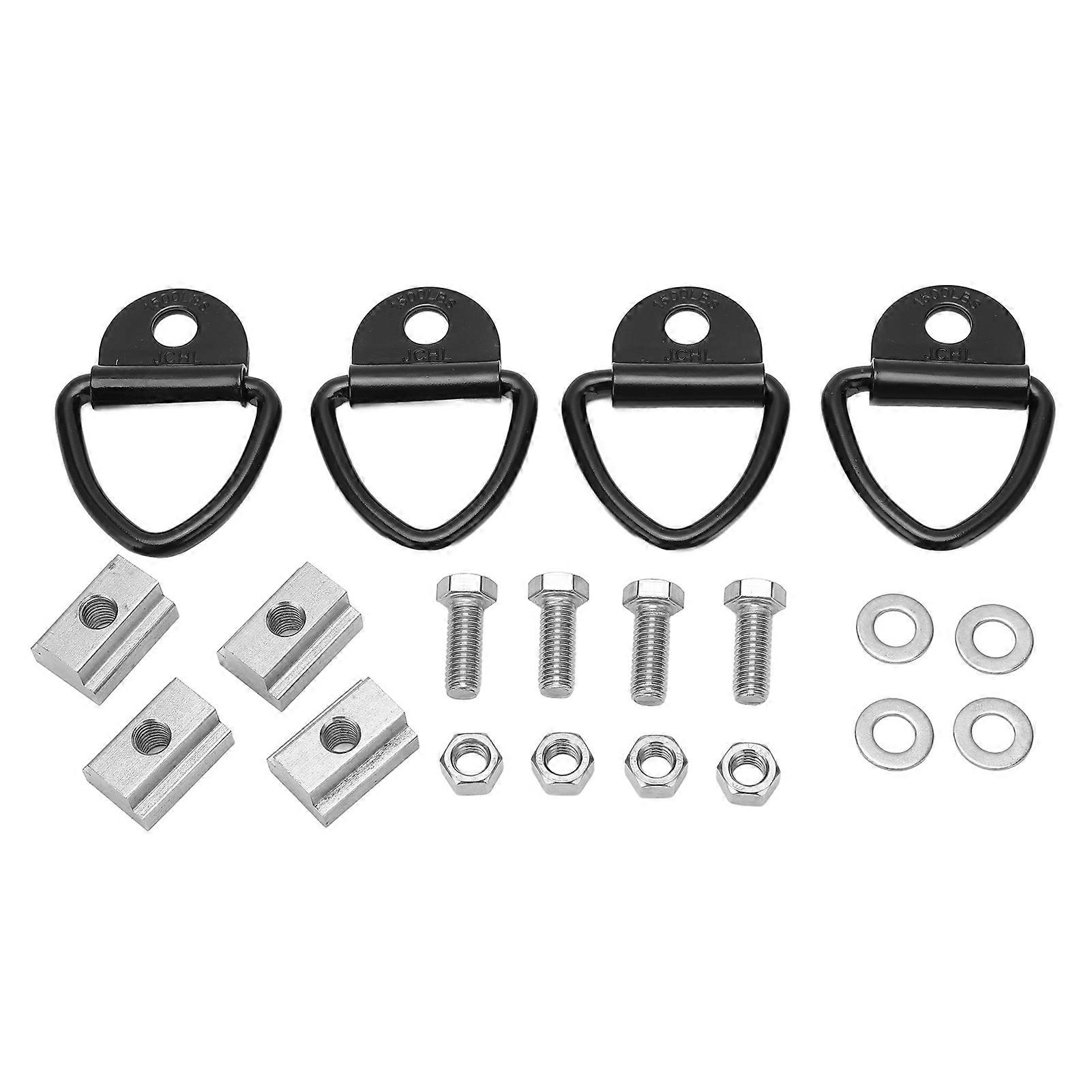 4 Set 3/8in16 Thread Bed Deck Rails Cleat T Slot Nut 3000LBS Breaking Strength Replacement for Tacoma Tundra