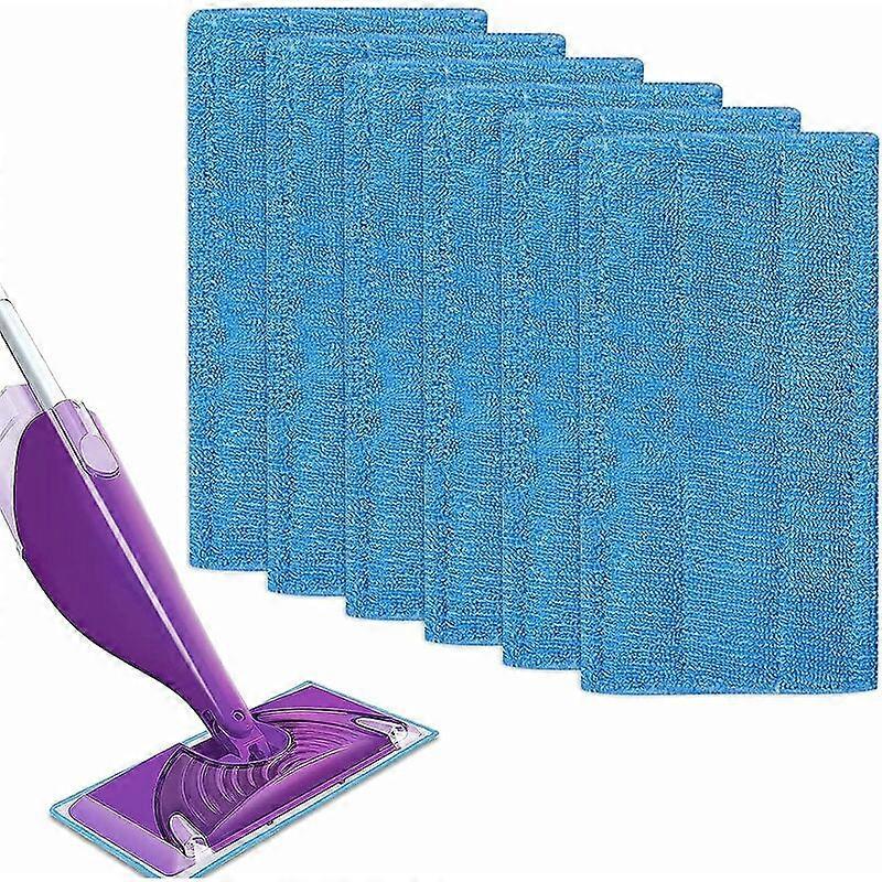6 pcs Reusable Replacement Cloths Mist Microfiber Mops for Floor Cleaning (