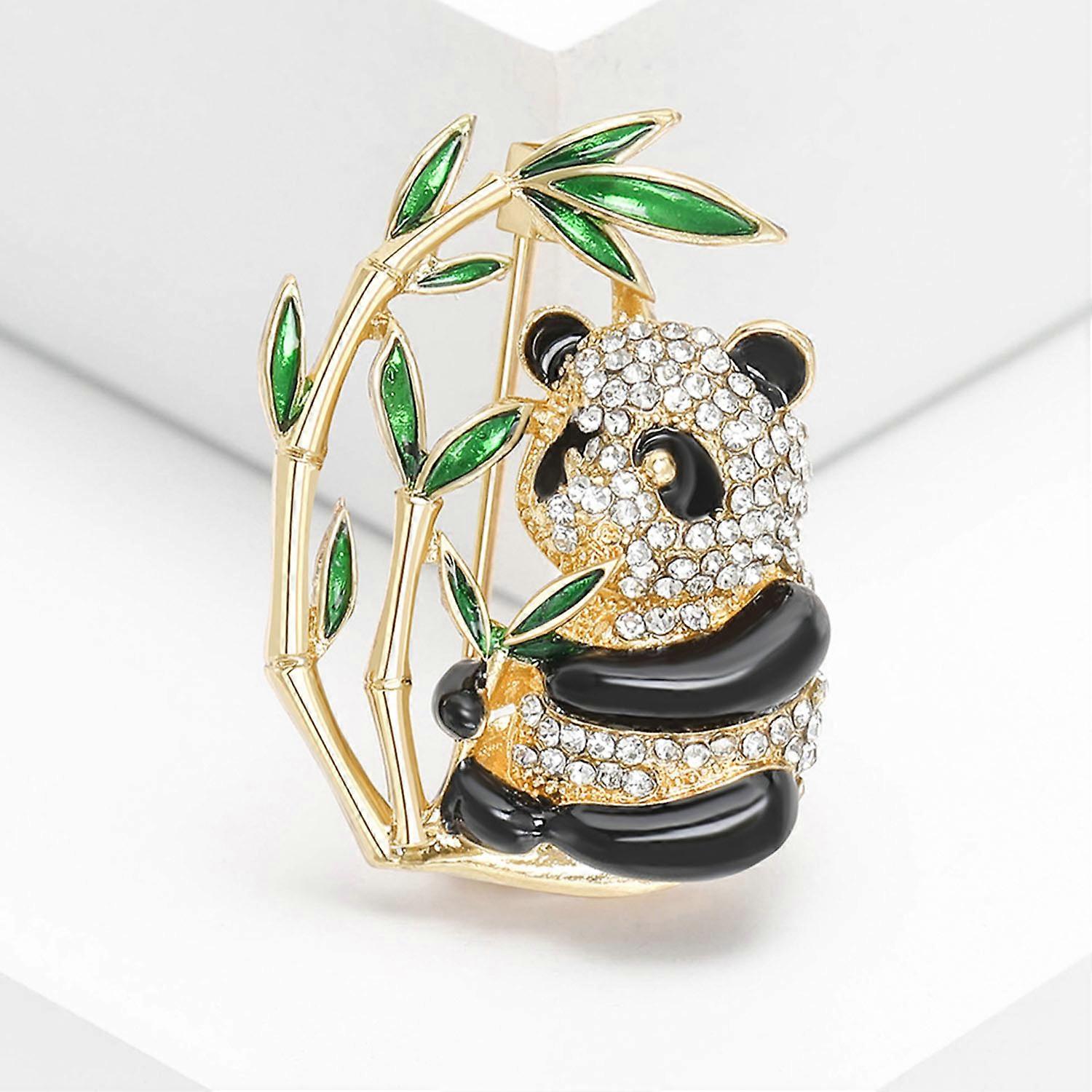 Cute panda brooch
