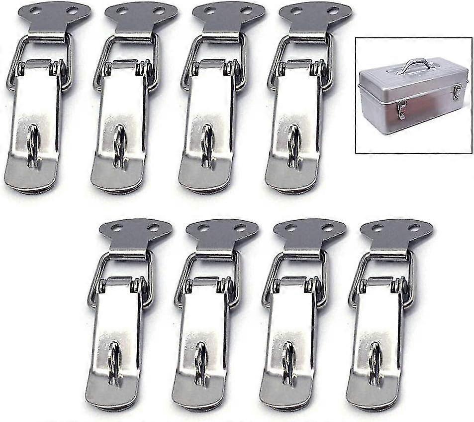 8 Pieces Spring Clasp, Spring Latch Toggle Stainless Steel Closure