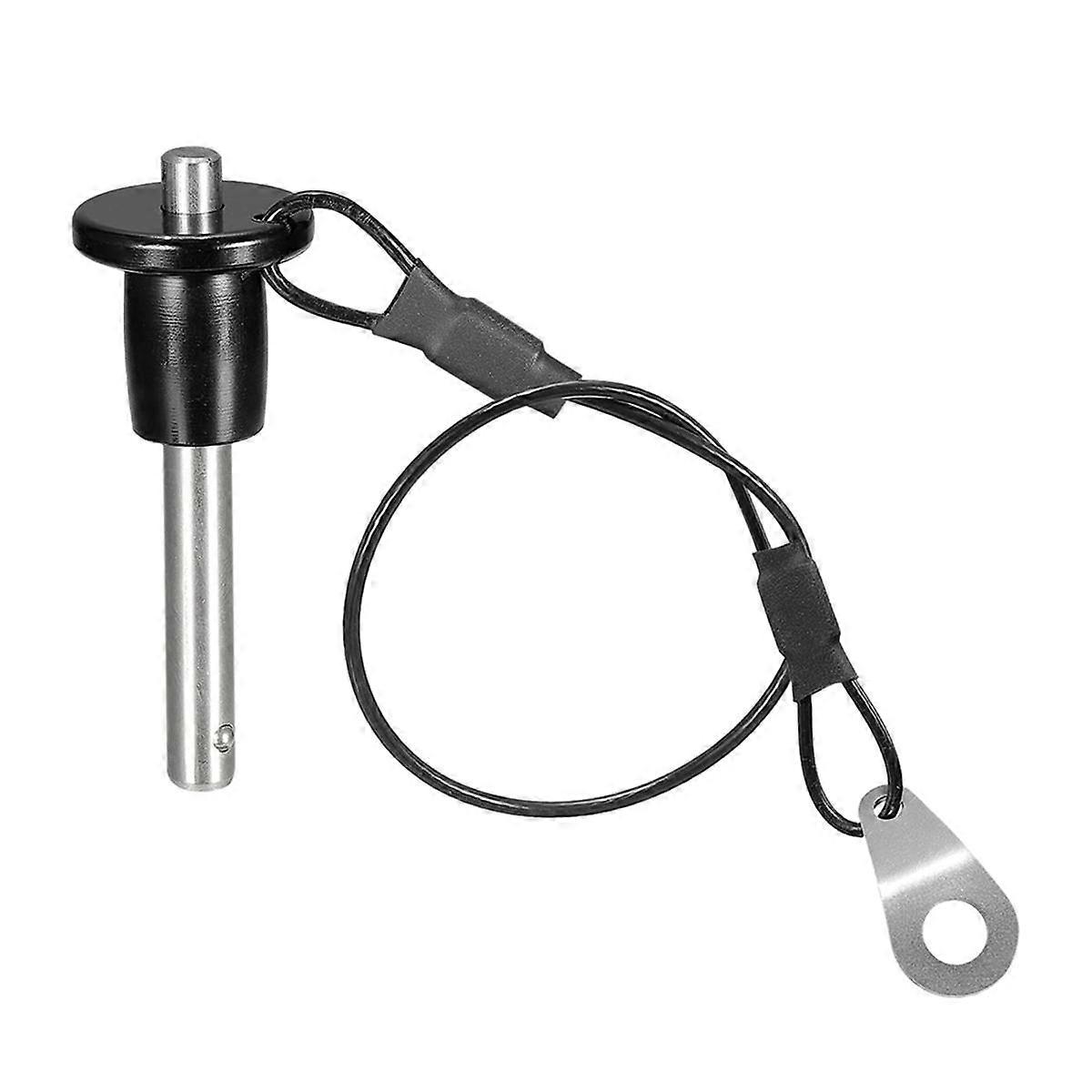 Stainless Steel Quick Release Pin 6mm Diameter Ball Locking Pin with Push Button Lanyard Cable Usab
