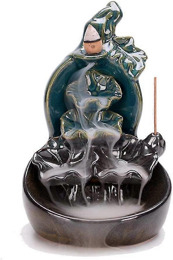 Ceramic Backflow Cone Incense Burner Dragon Smoke Holder