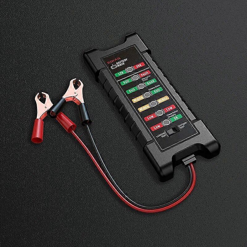 12V 24V Smart LED Battery Tester Quick Cranking tester Alternator LED Light Display Auto Diagnostic Tools Alternator Check Batte