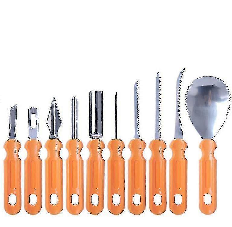 Halloween Pumpkin Carving Kit, Pumpkin Carving Tools Set10pcs-orange