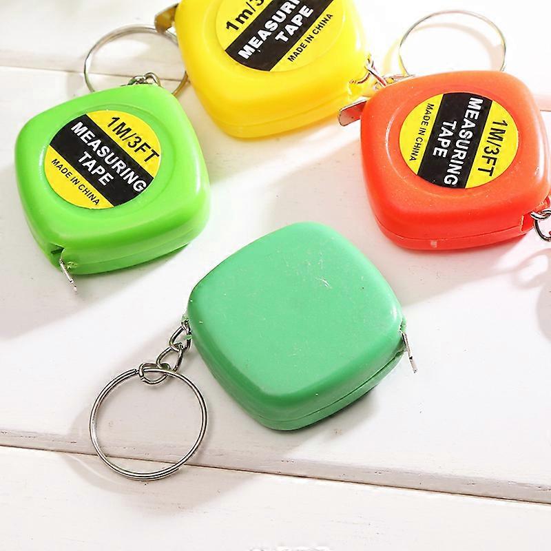 4 Pcs Multifunction Case 1 Meter 3 Feet Mini Tape Measure W Key Ring