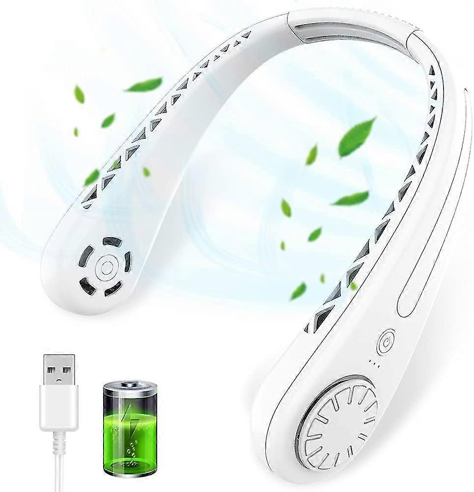 Verbeterde oplaadbare handsfree bladeless USB-nekventilator