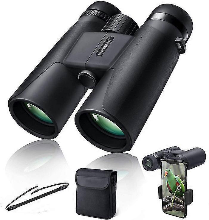 大人ビジョン鳥双眼鏡のための屋根プリズムと12x42双眼鏡HD携帯電話のカメラ望遠鏡