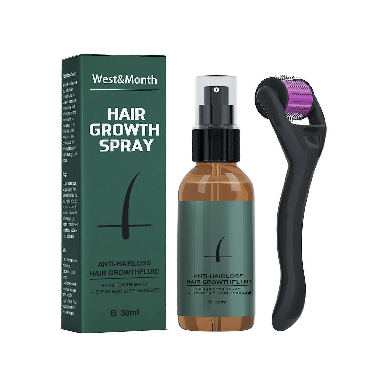 30ML Beard Growth Spray Set Nourishing Moisturizing Beard Care Liquid for Sparse Beard