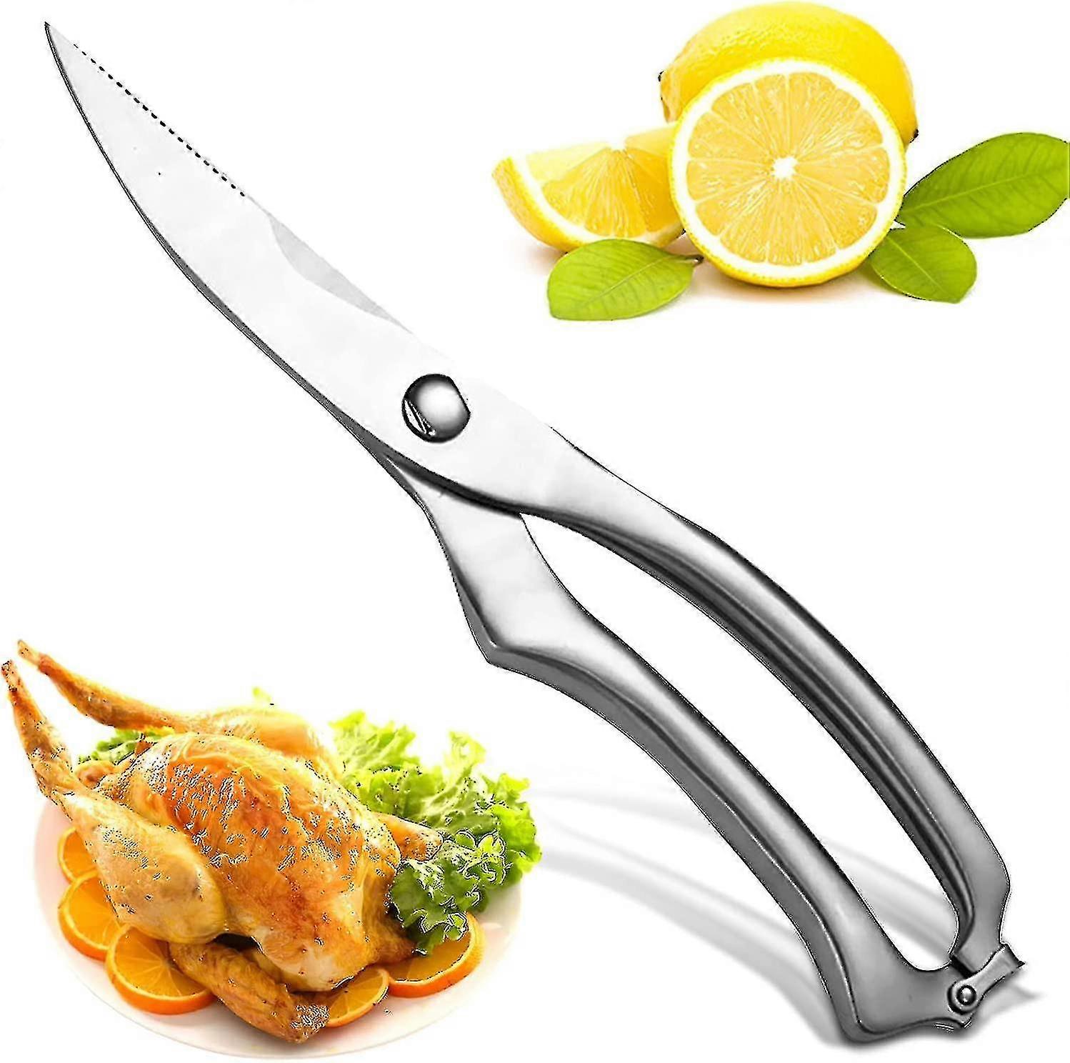 Multifunction Kitchen Scissors, Stainless Sharp Professional Poultry Scissors Kitchen Scissors