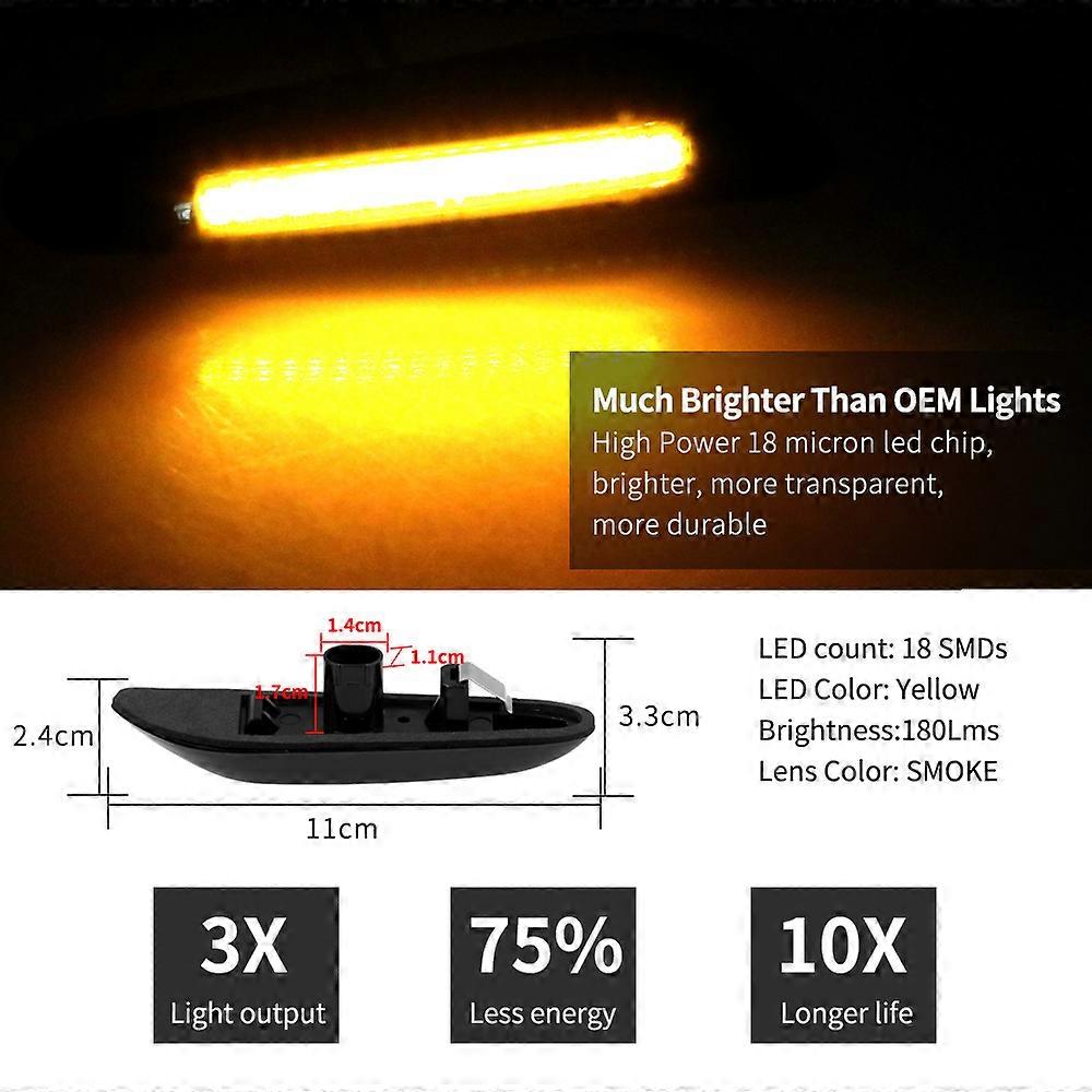 New Car Turn Signal Bulb Amber For BMW E81/E82/E87/E88 E90/E91/E92/E93/E46 M3 E60/E61 1 3 5 X Series Front Side Marker Lamps