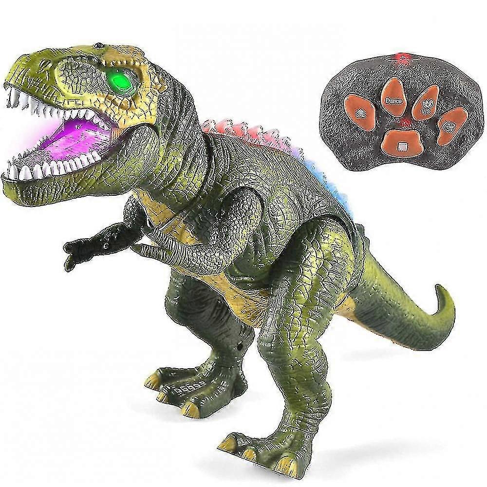 Telecomando luminoso a led Dinosaur Walking And Roaring Realistic T-rex Toys For Toddlers Boys And Girls