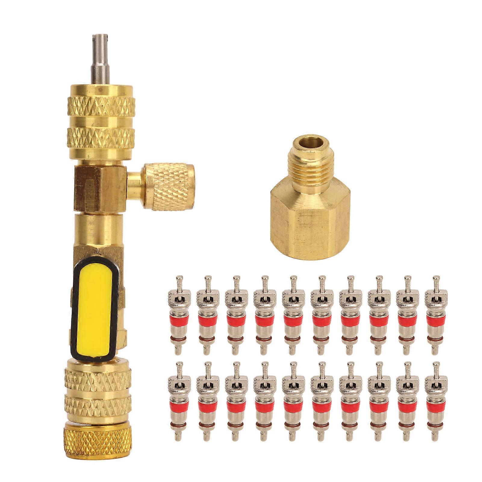Valve Core Remover Accurate Disassembly Compact Portable Reusable AC Line Repair Tools Universal for Car