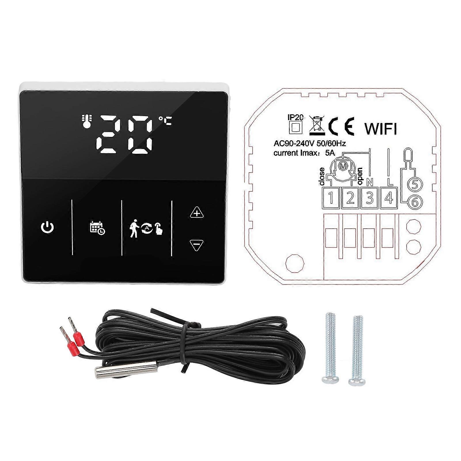 WIFI Thermostat Digital Display Smart Touch Screen Phone APP Voice Remote Control Thermostat for Home