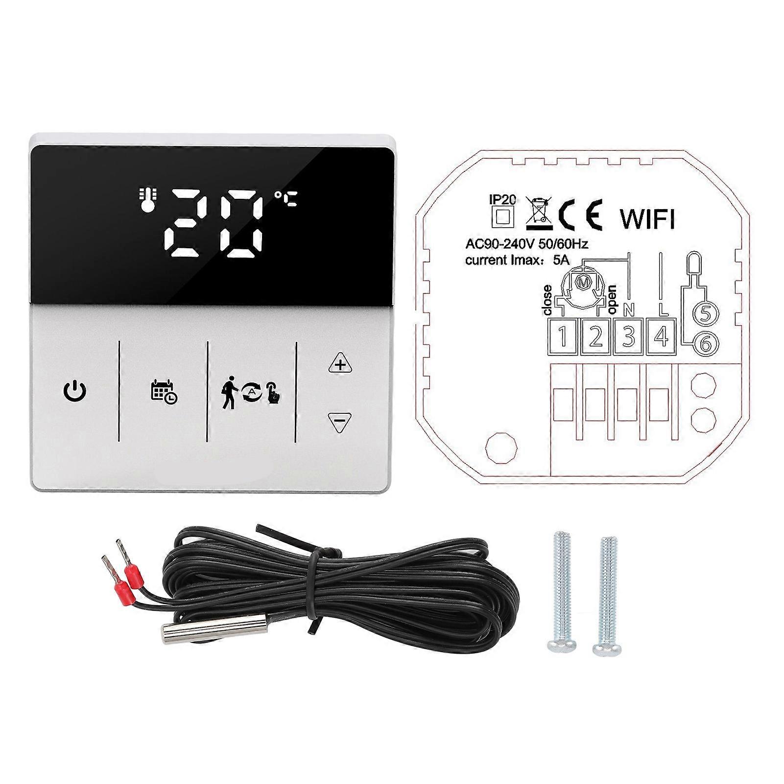 WIFI Thermostat Digital Display Smart Touch Screen Phone APP Voice Remote Control Thermostat for Home