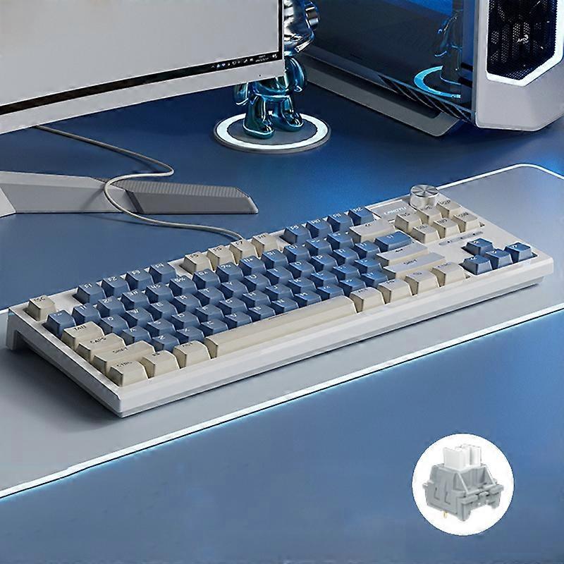 LANGTU Keyboard Wired Single-mode Silver Gray Shaft (Daybreak)