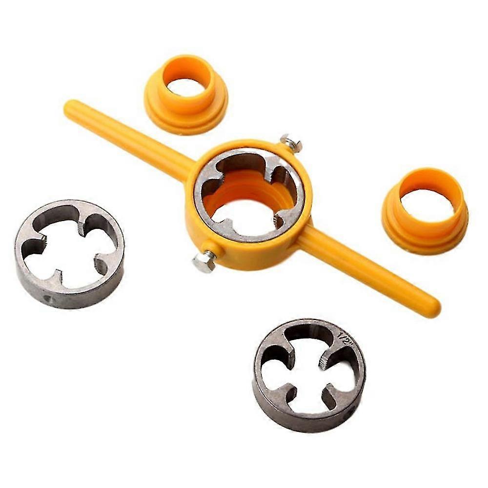Pvc Thread Maker Npt Round Die Pipe Threader Plumbing Tool Set