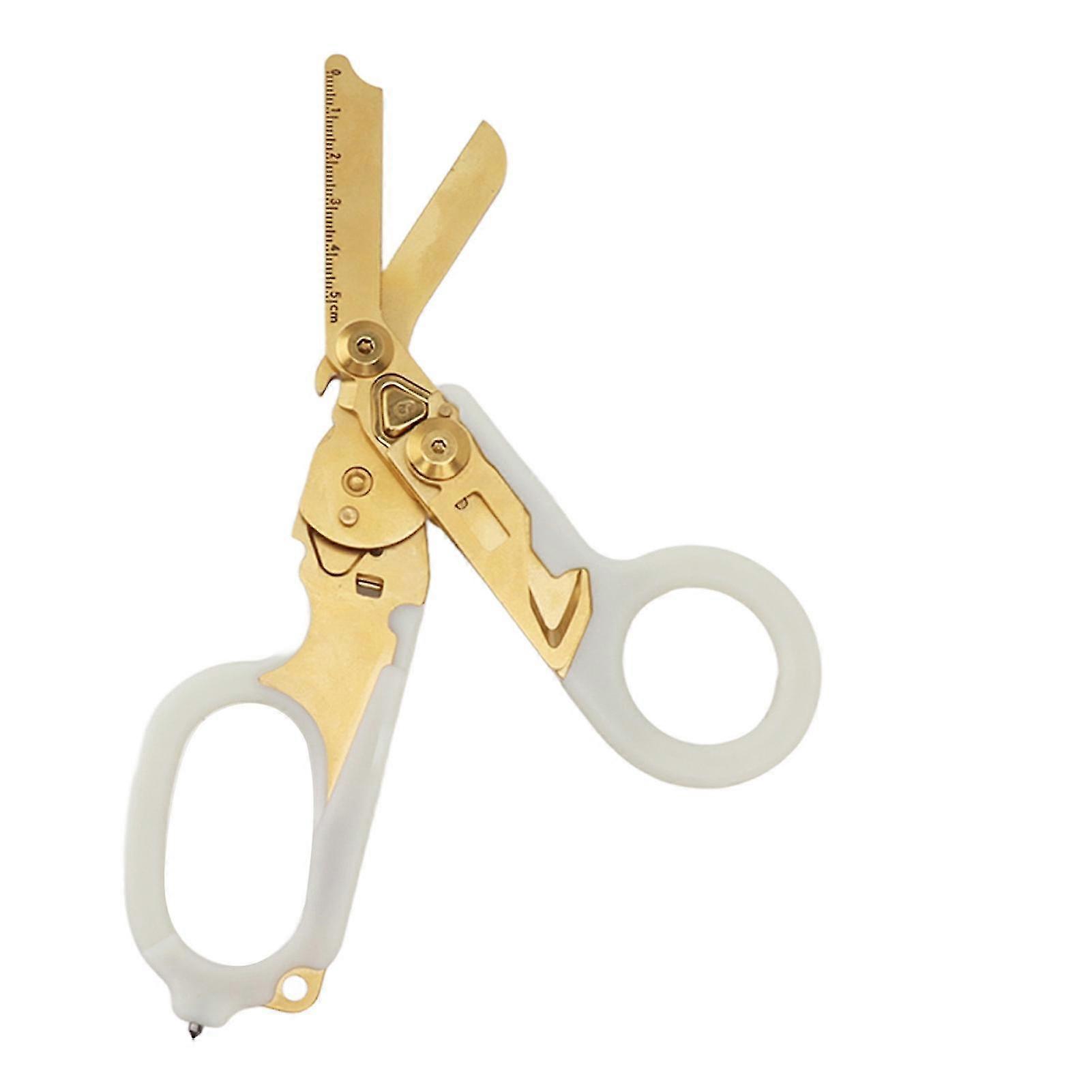 Foldable Emergency Response Shears for Medical Use - Multifunctional Folding Scissors for Home and Outdoor
