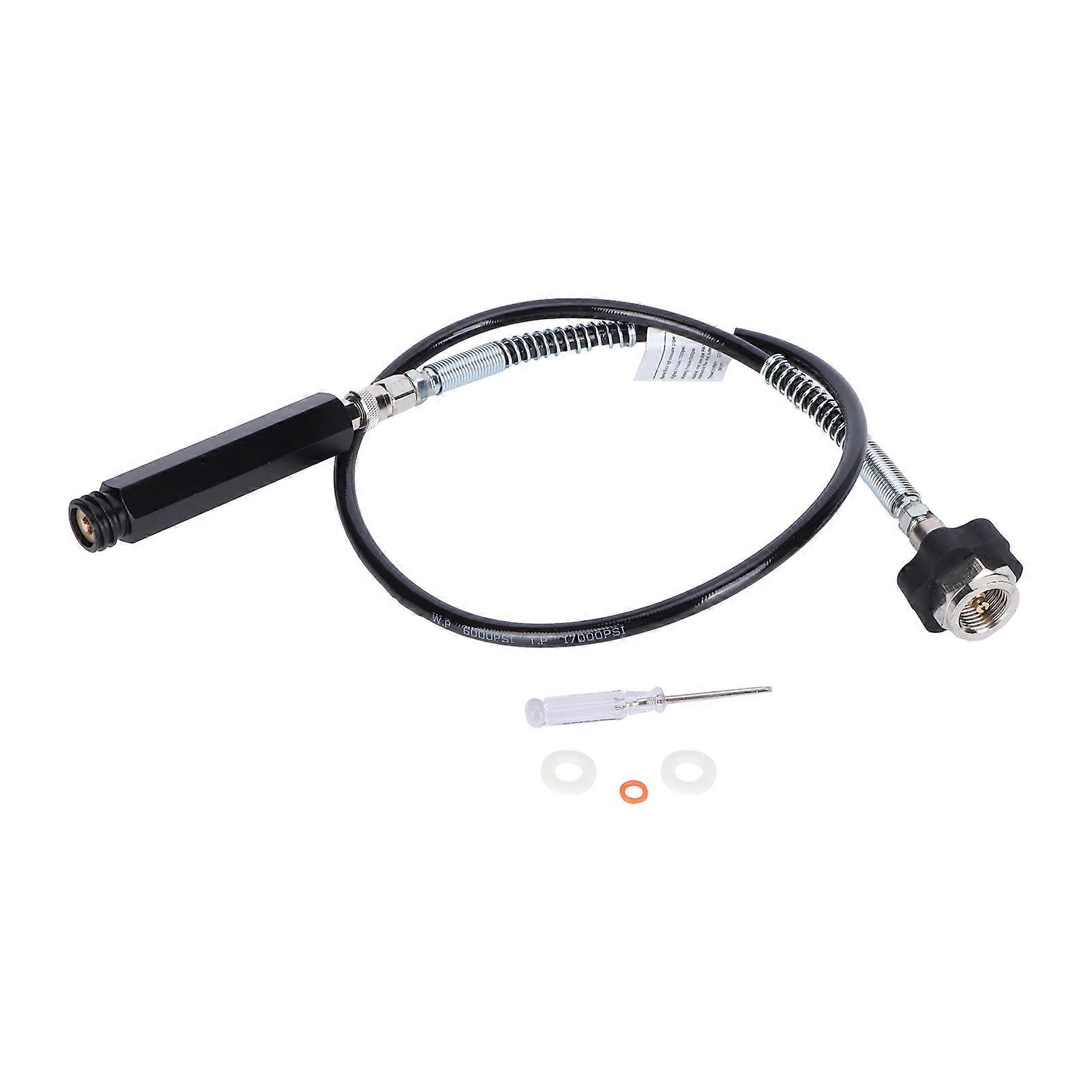 CGA320 TR214 36in Black Soda Hose Adapter Set Stable Performance Sturdy Construction
