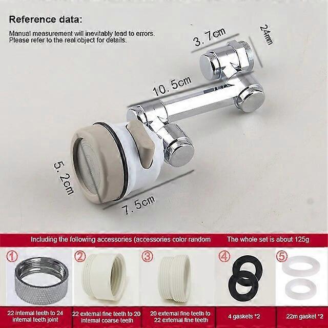Universal 1080Rotatable Faucet Spray Head Kitchen Tap Extender Adapter Universal Splash Filter Nozzle Flexible Faucets Sprayer