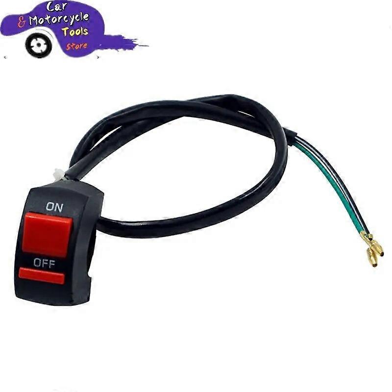 Guidon de moto Toggle Switch On Off Push Button Switch Off Road Vehicle Double Flash Switch Led Headlamp Controller Switch