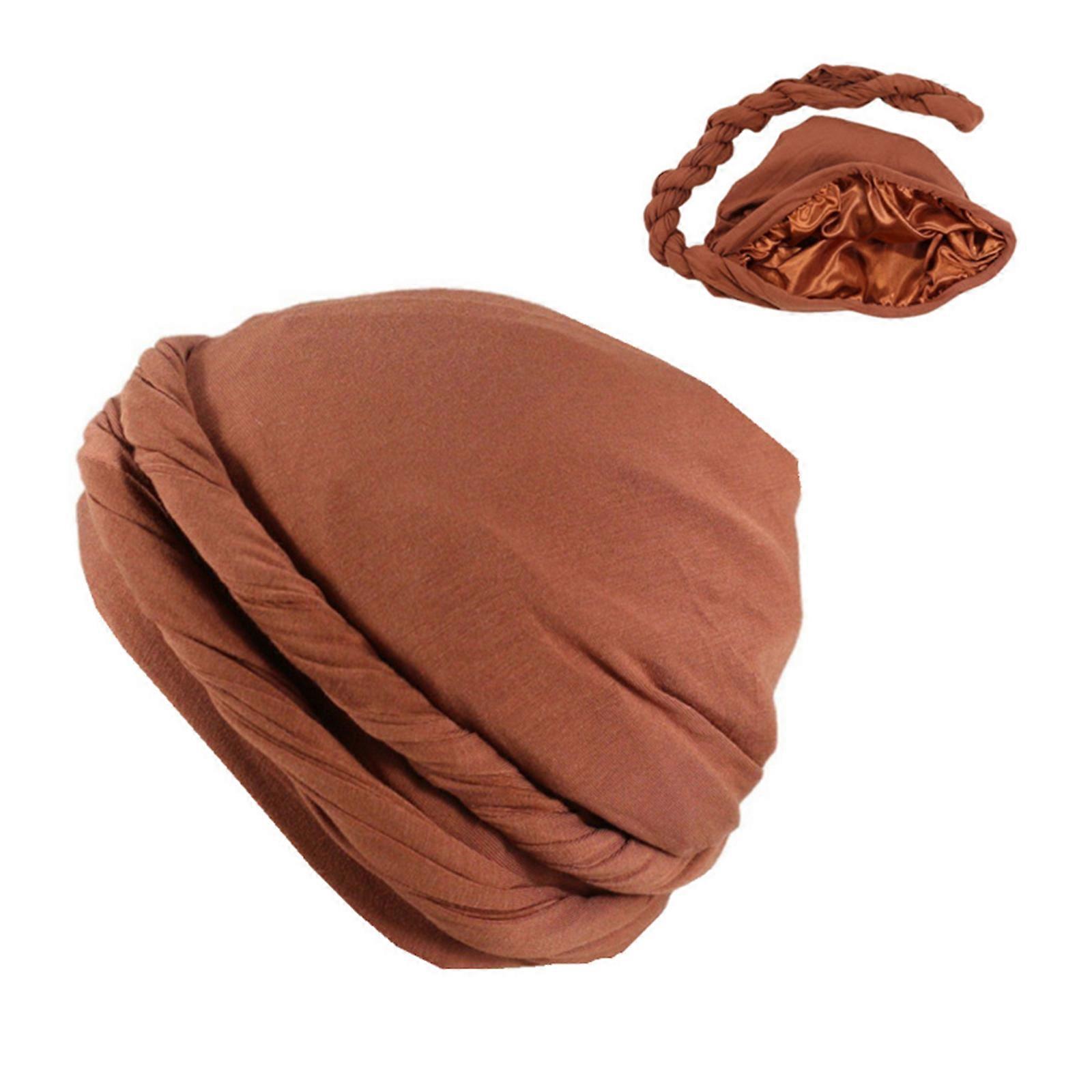 Happy Shopping-τουρμπάνι για άνδρες τουρμπάνι vintage twist περιτυλίγματα κεφαλής για άνδρες stretch modal και σατέν τουρμπάνι κασκόλ γραβάτα