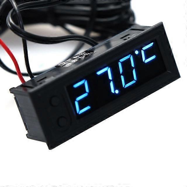 DIY Multifunction High-precision clock inside and outside Car temperature Battery voltage Monitor Panel Meter DC 12v