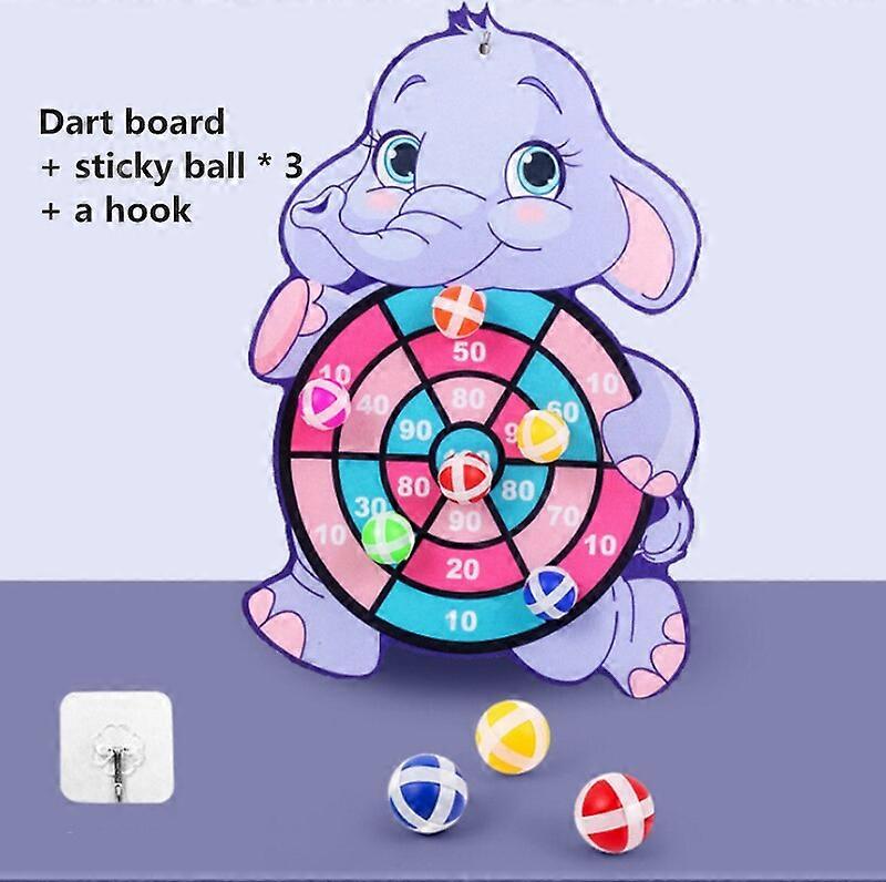 Children Cartoon Animal Dart Board Sticky Ball Rabbit Family Interactive Educational Toy Christmas GiftDart Backboards