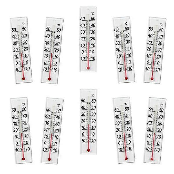 Termômetro interno de 10 pacotes 10 a 50 graus Celsius, coluna