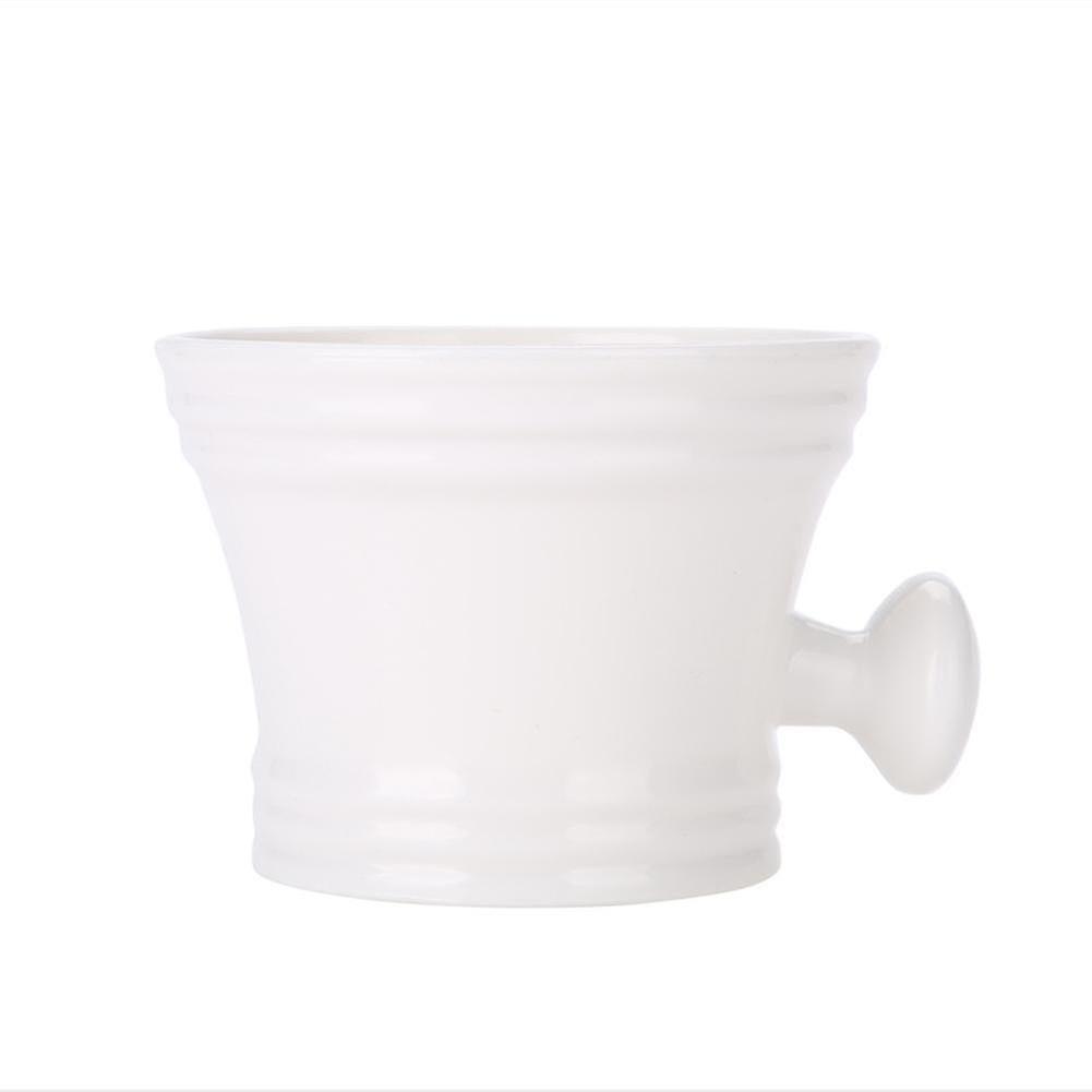 Plastic Scheerzeep Kom Schuim Scheerzeep Crème Kom Mannen Scheerkom (wit)