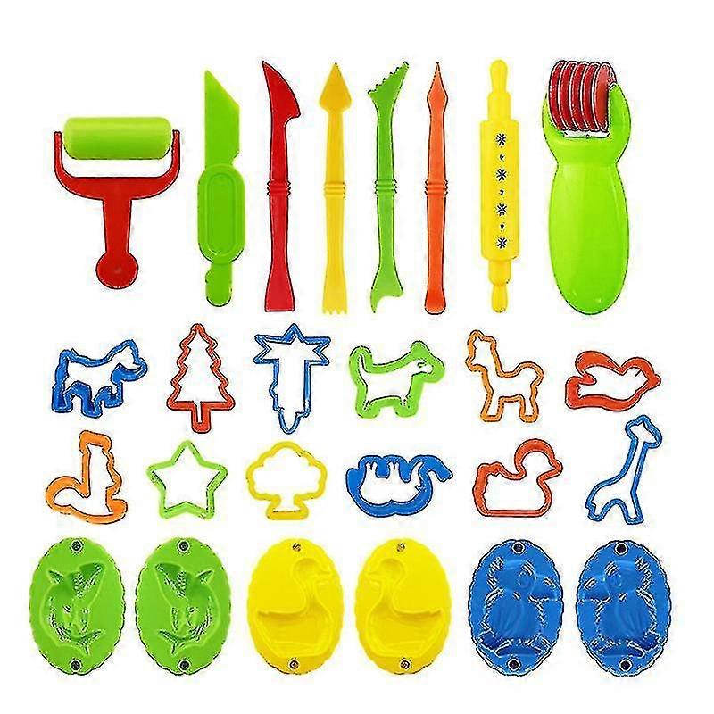 Children's Toys 26 Pieces Diy Colored Clay Tools Mold Set