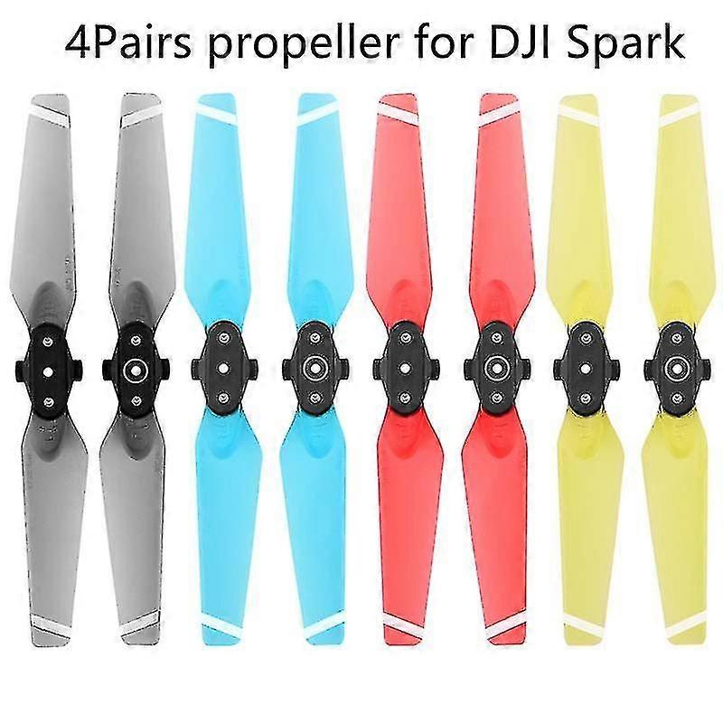 4pairs Color Propeller For Dji Spark Drone Quick Release 4730f Propeller Folding Blades Ccw Wing Replacement Accessory